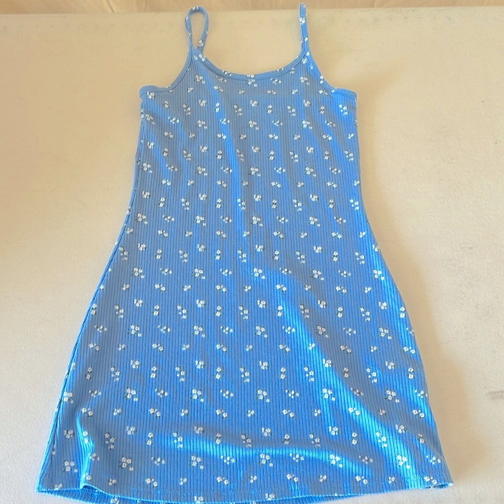 Blue Floral summer dress